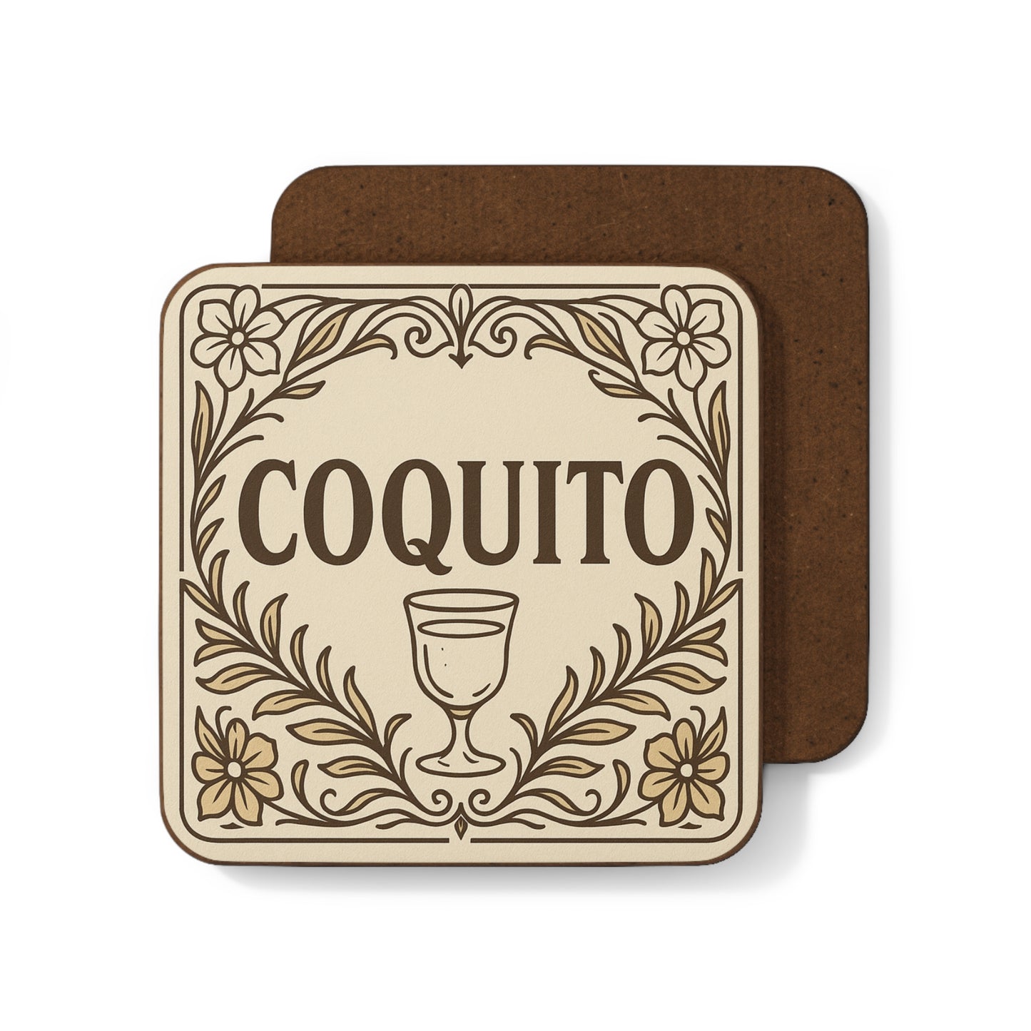 Coquito Vintage Floral – Single Coaster