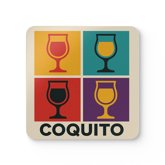 Pop Art Coquito – 4 Piece Coaster Set