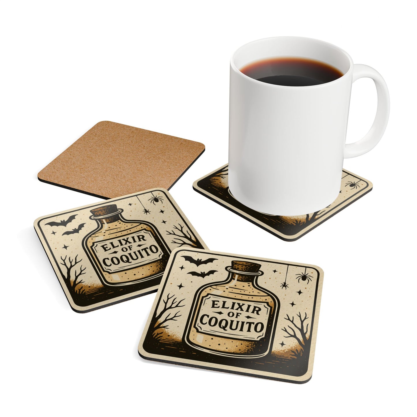 Elixir of Coquito – 4 Piece Coaster Set