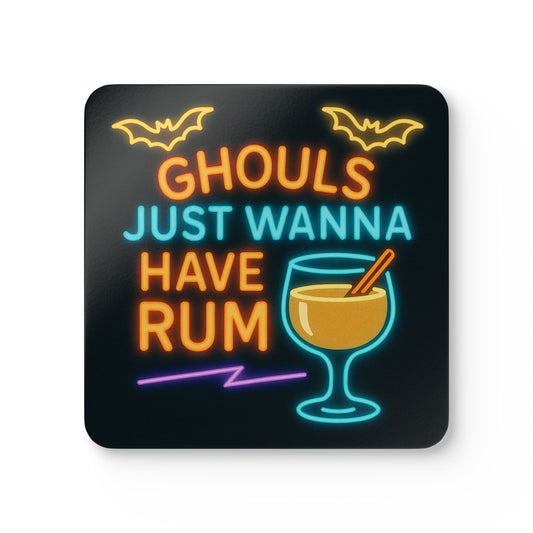 Ghouls Just Wanna Have Rum – 4 Piece Coaster Set