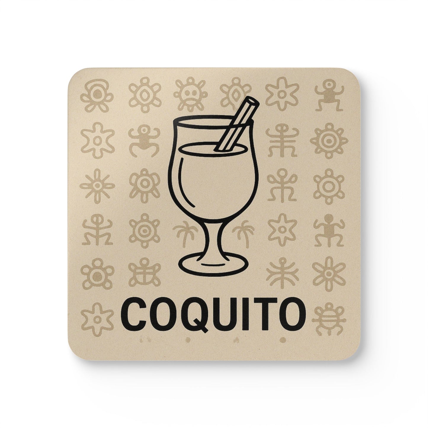 Taino Heritage Coquito – 4 Piece Coaster Set