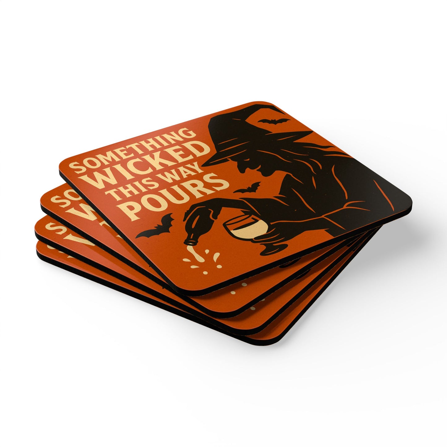 Something Wicked This Way Pours – 4 Piece Coaster Set