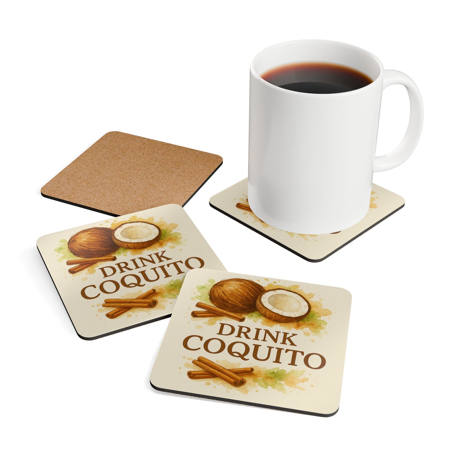 Drink Coquito – 4 Piece Coaster Set
