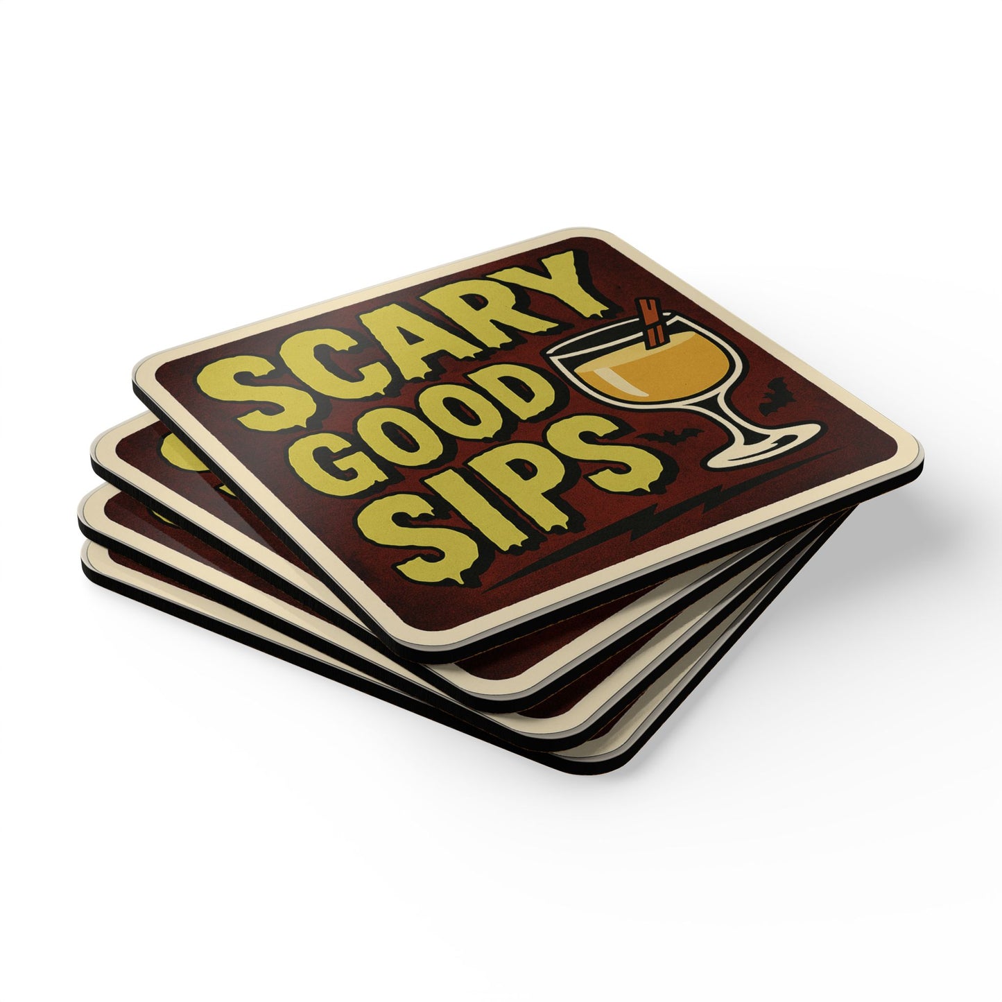Scary Good Sips – 4 Piece Coaster Set