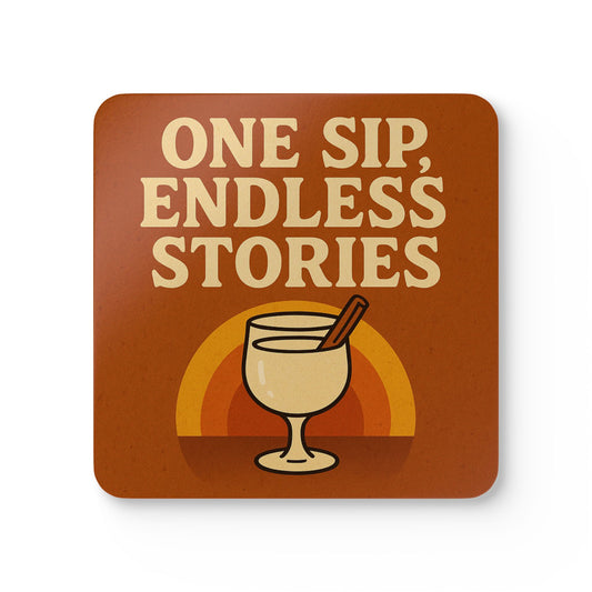 One Sip, Endless Stories – 4 Piece Coaster Set